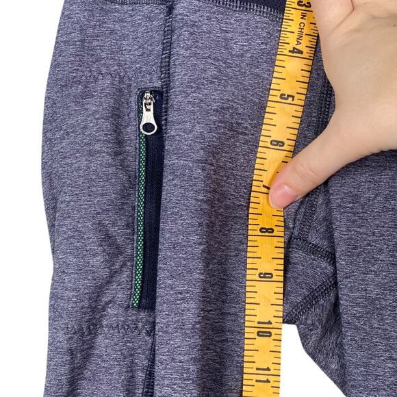 Lululemon Inspire Tight II Heathered Blue Navel Mesh Insert Leggings SZ 2 - Picture 15 of 15